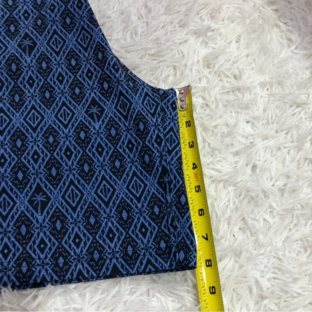 Body Glove Board Short Swimtrunks Diamond Palm Tree Blue Black 30‎